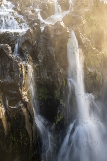 Epupa Falls, sunset at Epupa Waterfalls, Kaokoveld, Namibia