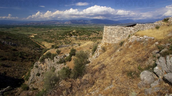 Archaeological site, UNESCO World Heritage Site, Mycenae, Mycenae, important city in pre-classical times, Peloponnese, peninsula, Greece