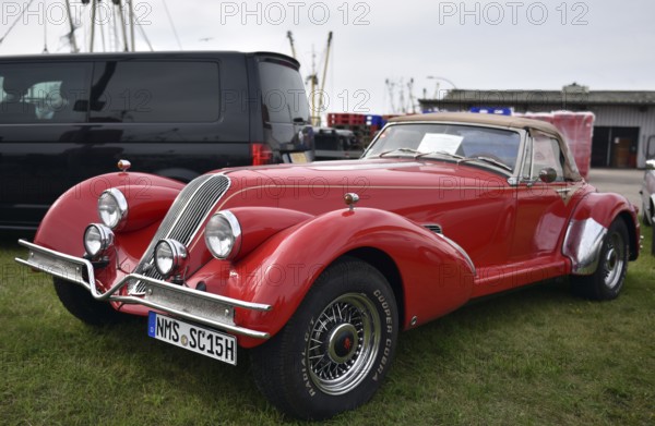 The very rare luxury sports car, vintage car, sports car, SCEPTRE 6.6S, at a classic car meeting in Büsum, Schleswig-Holstein, Germany