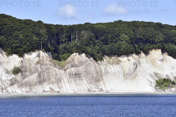Chalk coast at Jasmund National Park on Rügen, Mecklenburg-Western Pomerania, Germany