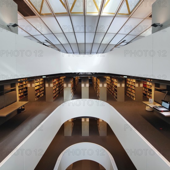 Philologische Bibliothek der Freien Universität Berlin, auch Berlin Brain genannt weil das Gebäude wie ein menschlicher Schädel geformt ist, Deutschland