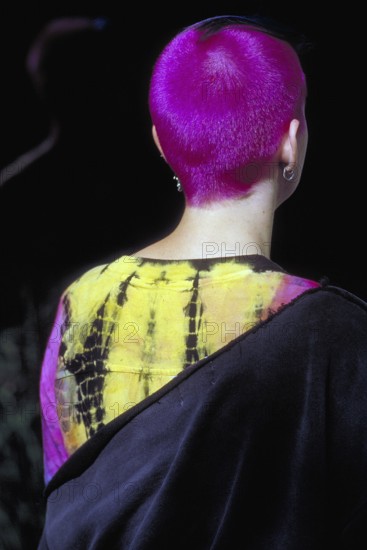 Teenage girl in punk look, Bavaria, Germany
