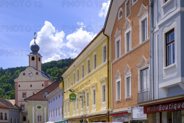 Town square, main square, Gmünd, Lieser Valley, Carinthia, Austria