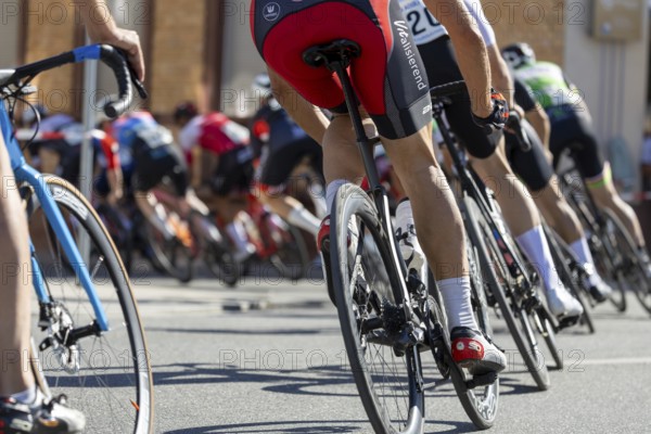 42nd Kerwe cycle race in Mutterstadt, Palatinate. Prize of the municipality & Sparkasse Vorderpfalz