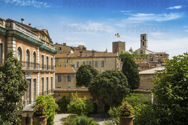 Panorama Old Town, Grasse, Alpes Maritimes, Provence Alpes Cote d'Azur, French Riviera, South of France, France