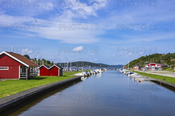 Maritime living and harbour ambience in the village of Henan on Orust, Bohuslän, Västra Götalands län, Sweden