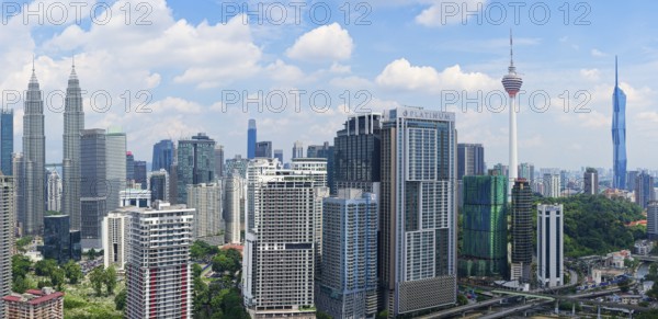 Kuala Lumpur city skyline, Malaysia, Asia