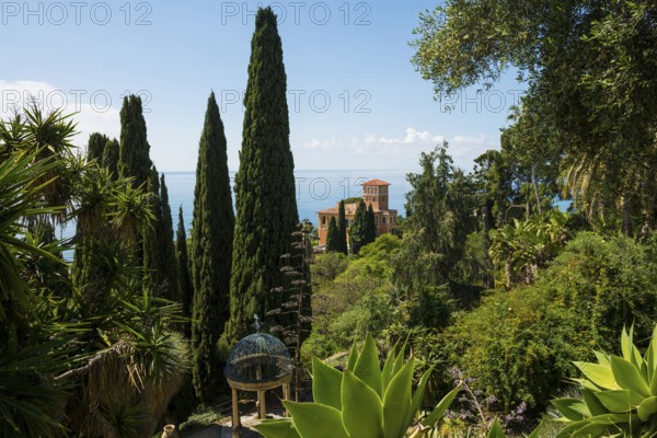 Botanical Garden, Giardino Hanbury, La Mortola, near Ventimiglia, Riviera dei Fiori, Liguria, Italy