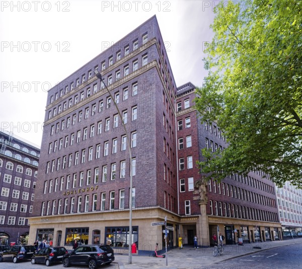 The Mohlenhof is one of the Kontorhaus office buildings that were built in Hamburg's city centre at the beginning of the 20th century. The Kontorhaus district was listed as a UNESCO World Heritage Site in 2015. Hamburg, Germany