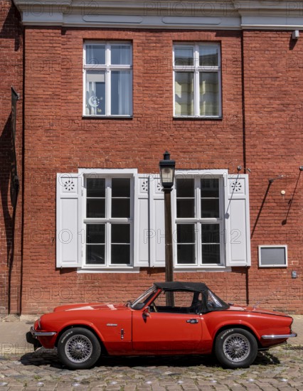 Detail photo, Houses in the Holländerviertel, Old Town of Potsdam, Brandenburg, Germany