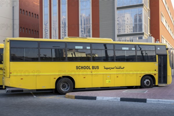 School bus, Abu Dhabi, United Arab Emirates