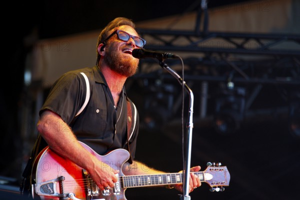 Dan Auerbach, singer/guitarist, from THE BLACK KEYS live at Zitadelle Spandau on 01.07.2025