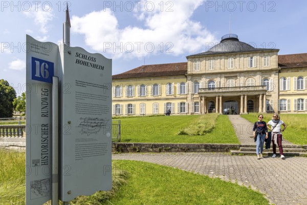Hohenheim Palace. Campus of the University of Hohenheim. Stuttgart, Baden-Württemberg, Germany