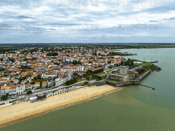Fouras from a drone, Fouras-les-Bains, Charente-Maritime, Nouvelle-Aquitaine, France