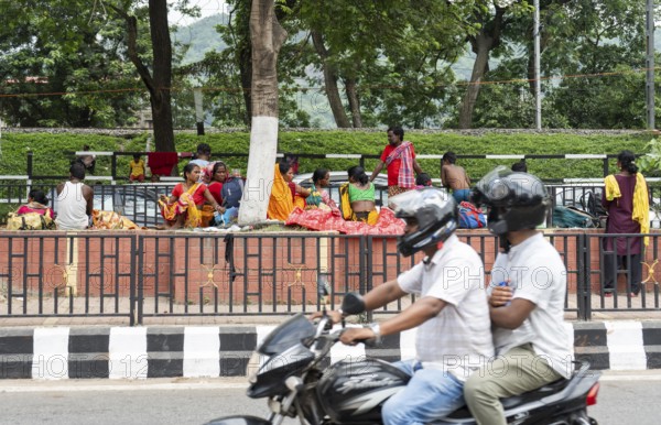 Devotees staying in street divider as they arrives to visit Kamakhya Temple during Ambubachi Mela, in Guwahati, India on June 22, 2025. The Ambubachi Mela is one of the most spiritually significant and culturally unique festivals in India