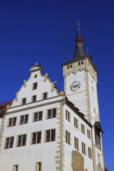 Grafeneckart, oldest part of the town hall, Würzburg, Lower Franconia, Bavaria, Germany