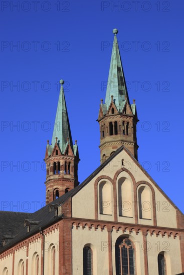 East view of St Kilian's Cathedral in Würzburg, Lower Franconia, Bavaria, Germany