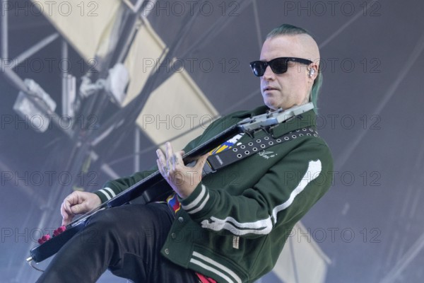 Johnny Christ, bass player, Avenged Sevenfold, progressive metal band, USA, live open air at the Citadel Music Festival, 21.06.2025, Zitadelle Spandau, Berlin, Germany < english> Avenged Sevenfold, progressive metal band, USA, live open air at the Citadel Music Festival, June 21, 2025, Spandau Citadel, Berlin, Germany