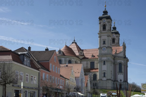 Basilica of St Alexander and Theodor, Ottobeuren Monastery, Ottobeuren, Unterallgäu, Bavaria, Germany