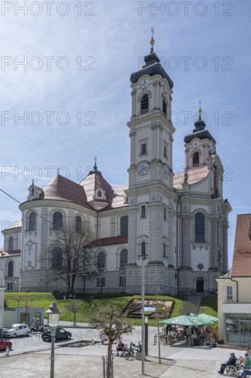 Basilica of St Alexander and Theodor, Ottobeuren Monastery, Ottobeuren, Unterallgäu, Bavaria, Germany