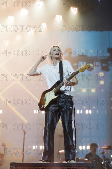 Emily Armstrong, lead singer of Linkin Park live on From Zero World Tour 2025 at the Olympiastadion Berlin on 18 June 2025