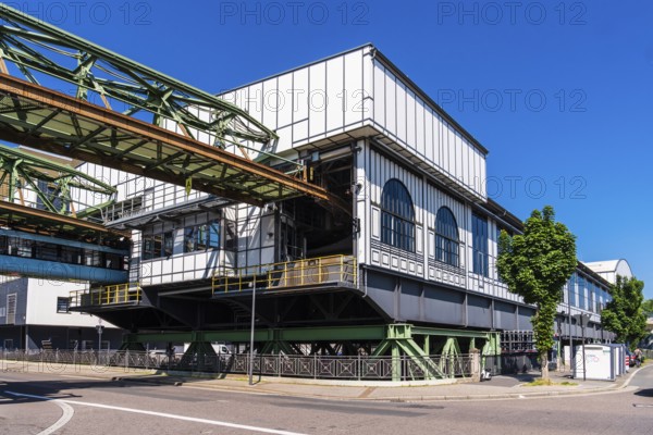 Carriage shed at the Oberbarmen terminus of the suspension railway in Wuppertal, Germany