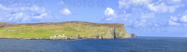 Scotland Shetland scenery in England with cliffs, ocean views and green pastures