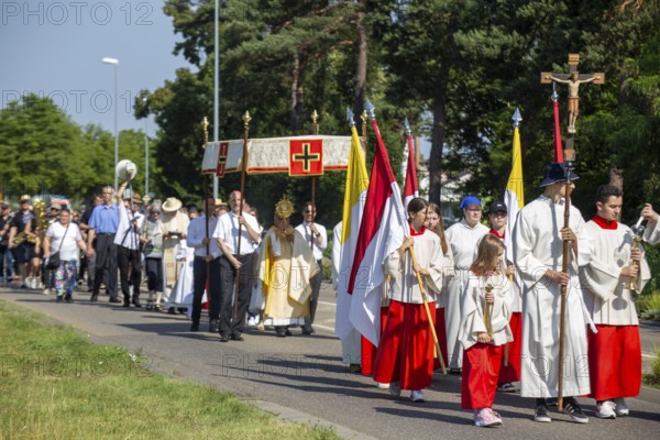 Corpus Christi procession in Schifferstadt (Palatinate)