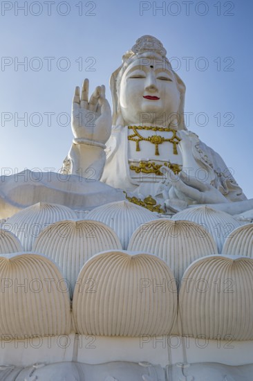 Guan Yin (Goddess of Mercy) statue at Wat Huay Pla Kang Temple in Chiang Rai province of Northern Thailand