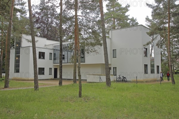 Bauhaus Master Houses by Georg Muche and Oskar Schlemmer, Art, Dessau, Dessau-Roßlau, Saxony-Anhalt, Germany