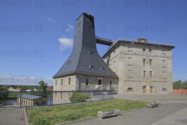 Historic Borlachturm and Witzlebenturm, landmark, museum, Bad Dürrenberg, Saxony-Anhalt, Germany