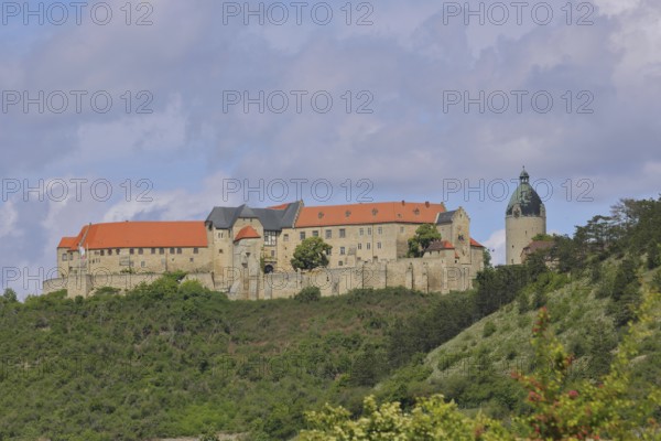 Neuenburg Castle with Dicker Wilhelm Tower, Freyburg, Romanesque Road, Saxony-Anhalt, Germany