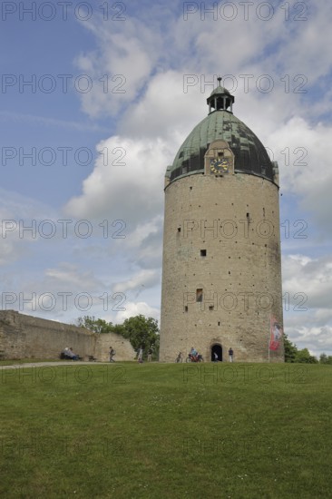 Dicker Wilhelm, keep, tower, Neuenburg Castle, Freyburg, Romanesque Road, Saxony-Anhalt, Germany