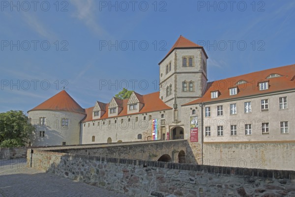 Moritzburg castle built in 1484 and art museum, Halle an der Saale, Saxony-Anhalt, Germany
