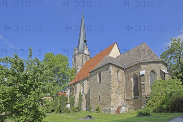 Gothic St Viti Church, town church, Lützen, Saxony-Anhalt, Germany