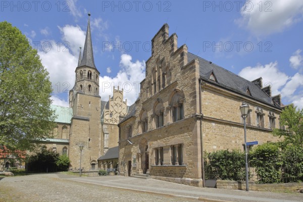 Romanesque Cathedral of St John and St Lawrence and buildings, landmark, Merseburg, Romanesque Road, Saxony-Anhalt, Germany