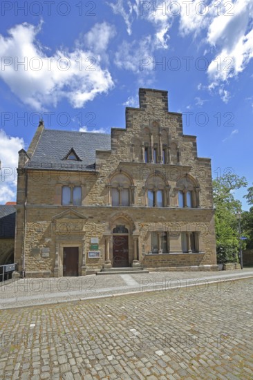 Historic building at the cathedral, Merseburg, Romanesque Road, Saxony-Anhalt, Germany