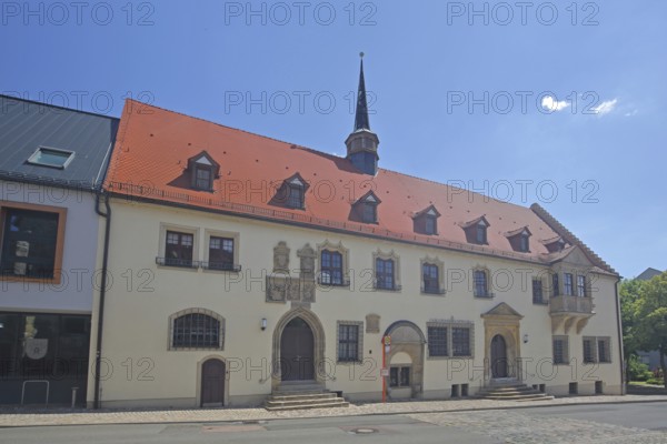 Old Town Hall built in 1444, Merseburg, Saxony-Anhalt, Germany