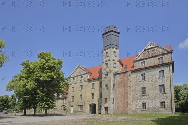 Baroque castle, inner courtyard, museum, Köthen, Saxony-Anhalt, Germany