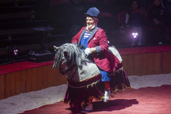 Performance by Circus Barelli in Mannheim***Picture: Pieric, the clown from France