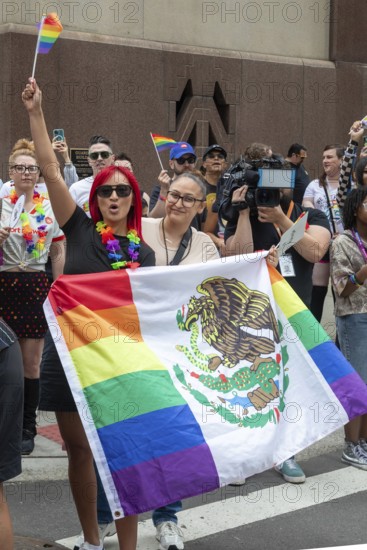 Detroit, Michigan USA - 8 June 2025 - Gay, lesbian, bisexual, and transgender activists and their allies marched for equality in the Motor City Pride parade