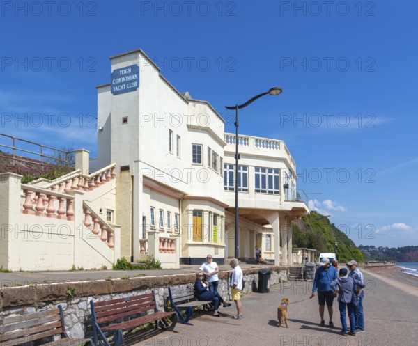 Teign Corinthian Yacht Club building, Eastcliff, Teignmouth, south Devon, England, UK