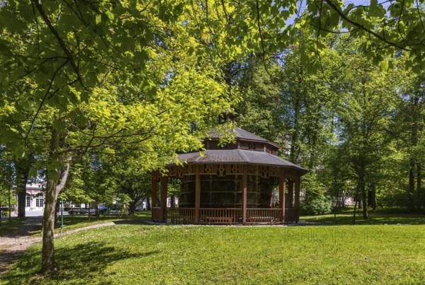 Graduation house, graduation grotto in the spa gardens, spa town, Bad Hall, Traunviertel, Upper Austria, Austria
