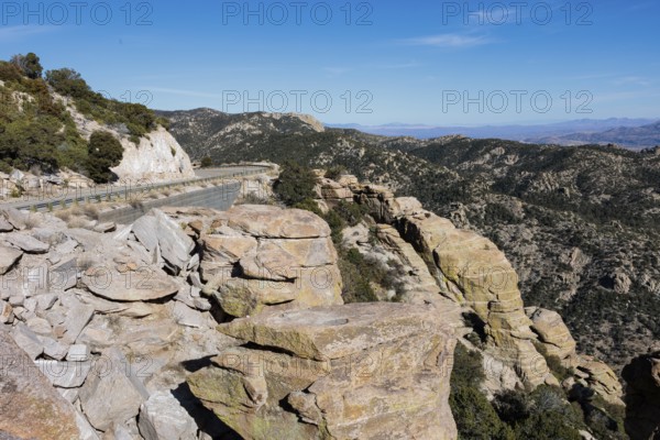 Mt. Lemmon Highway winds up the Santa Catalina Mountains from Tuscon to Mt. Lemmon Arizona