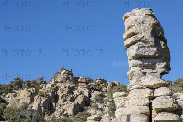 Hitchcock Pinnacle rock formation at the Windy Point Vista overlook along Mt. Lemmon Highway near Tucson, Arizona, USA