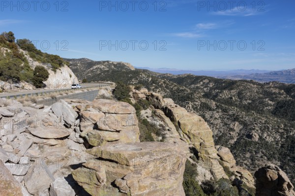 Mt. Lemmon Highway winds up the Santa Catalina Mountains from Tuscon to Mt. Lemmon Arizona
