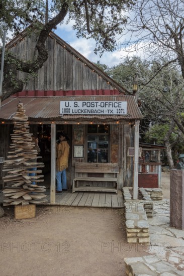 US post office in Luckenbach, Texas, USA
