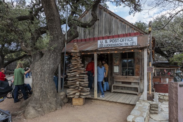 US post office in Luckenbach, Texas, USA