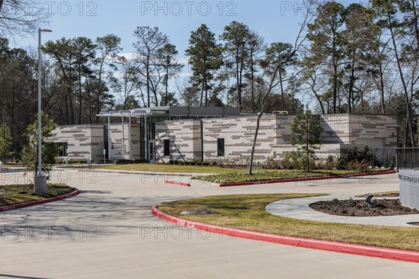 Timber Lane Utility District Community Center in Cypress Creek Park at Timber Lane in Spring, Texas, USA