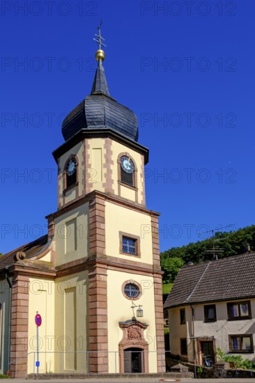 Church of St John the Baptist, Hobbach, Elsava Valley, Spessart, Lower Franconia, Franconia, Bavaria, Germany